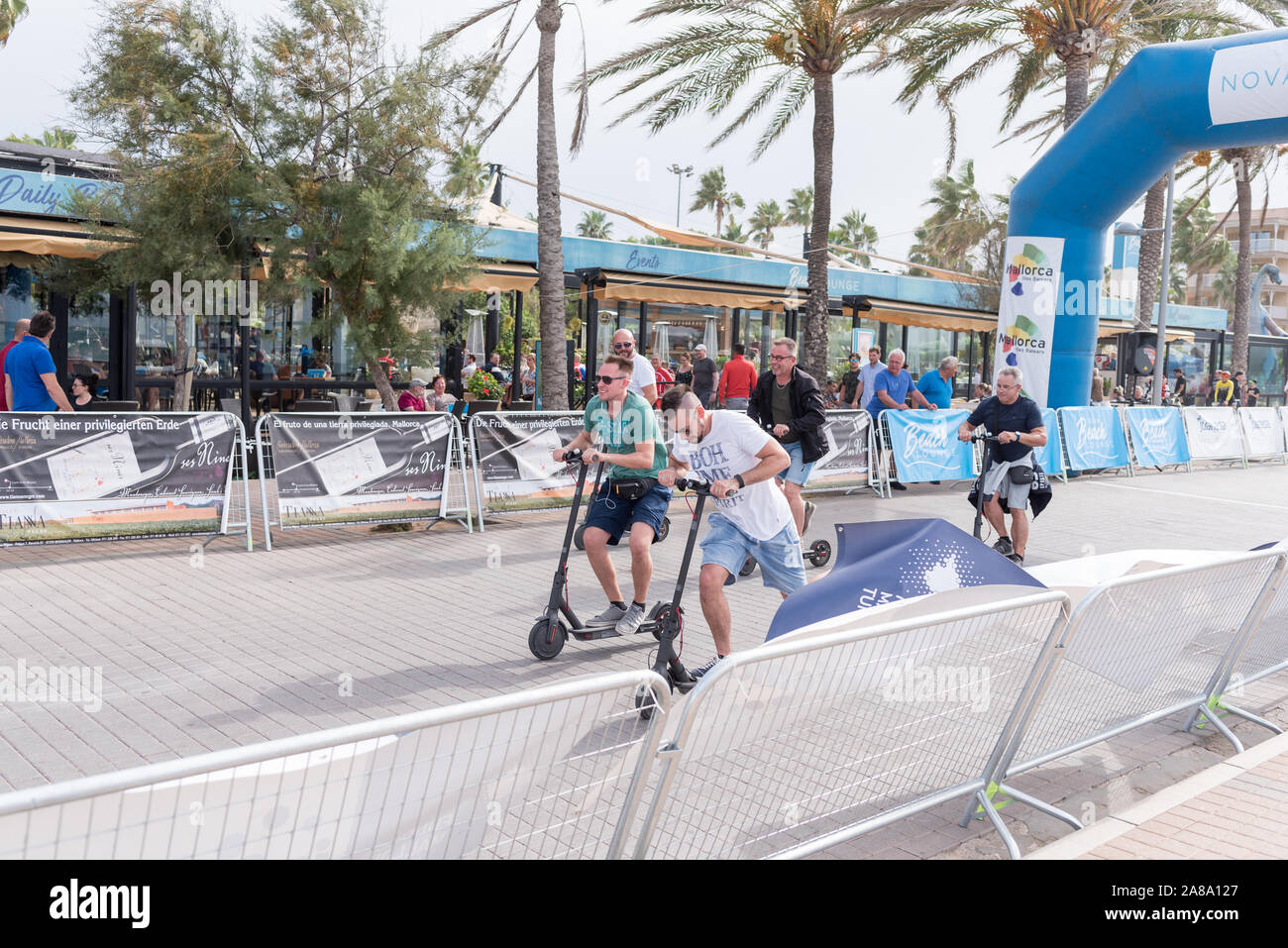 Urlaub Spanien Resort El Arenal städtische Straßen Holiday Resort Stockfoto