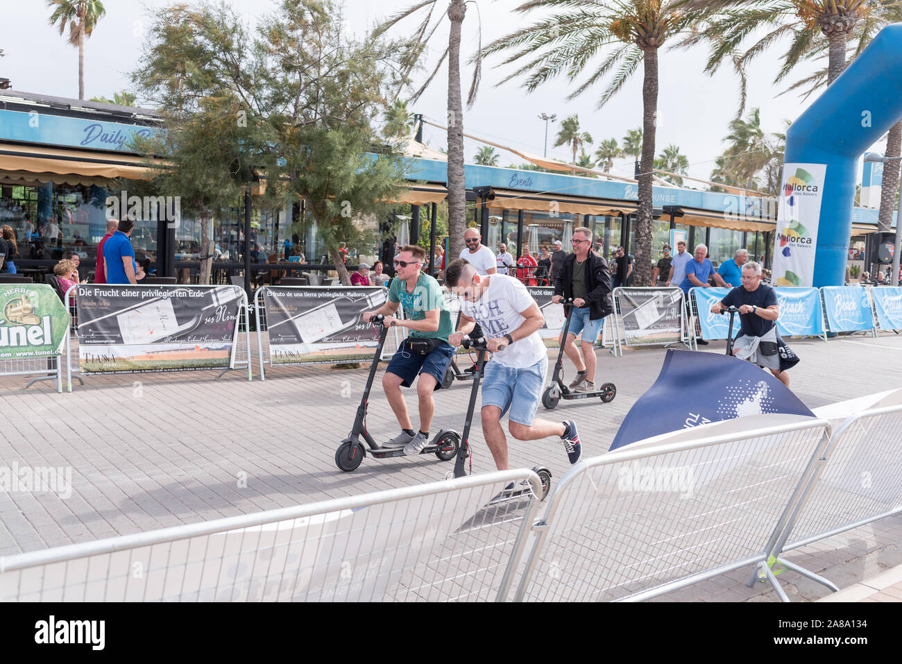 Urlaub Spanien Resort El Arenal städtische Straßen Holiday Resort Stockfoto