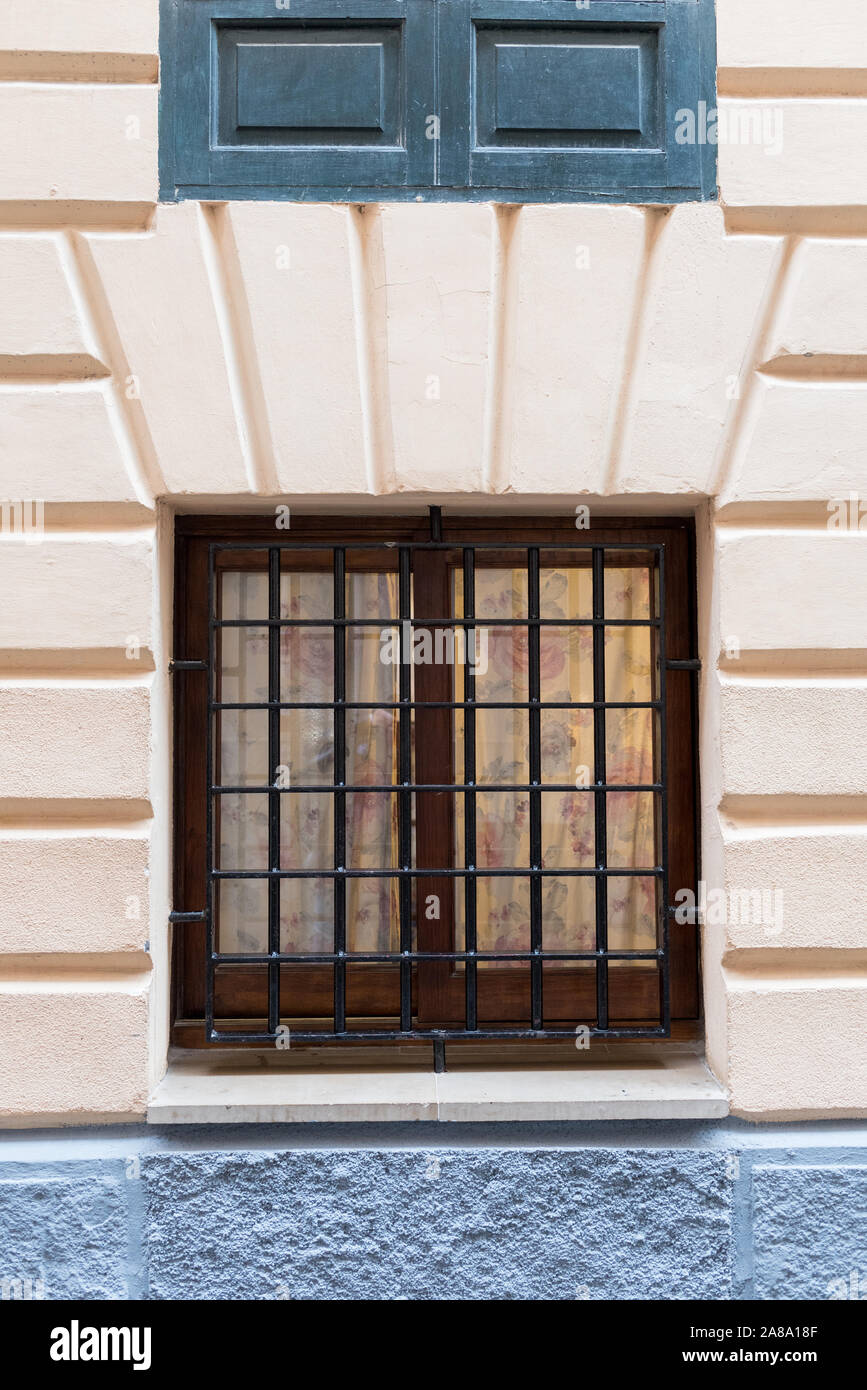 Straße Bild von Palma im Nassen mit Menschen Stockfoto