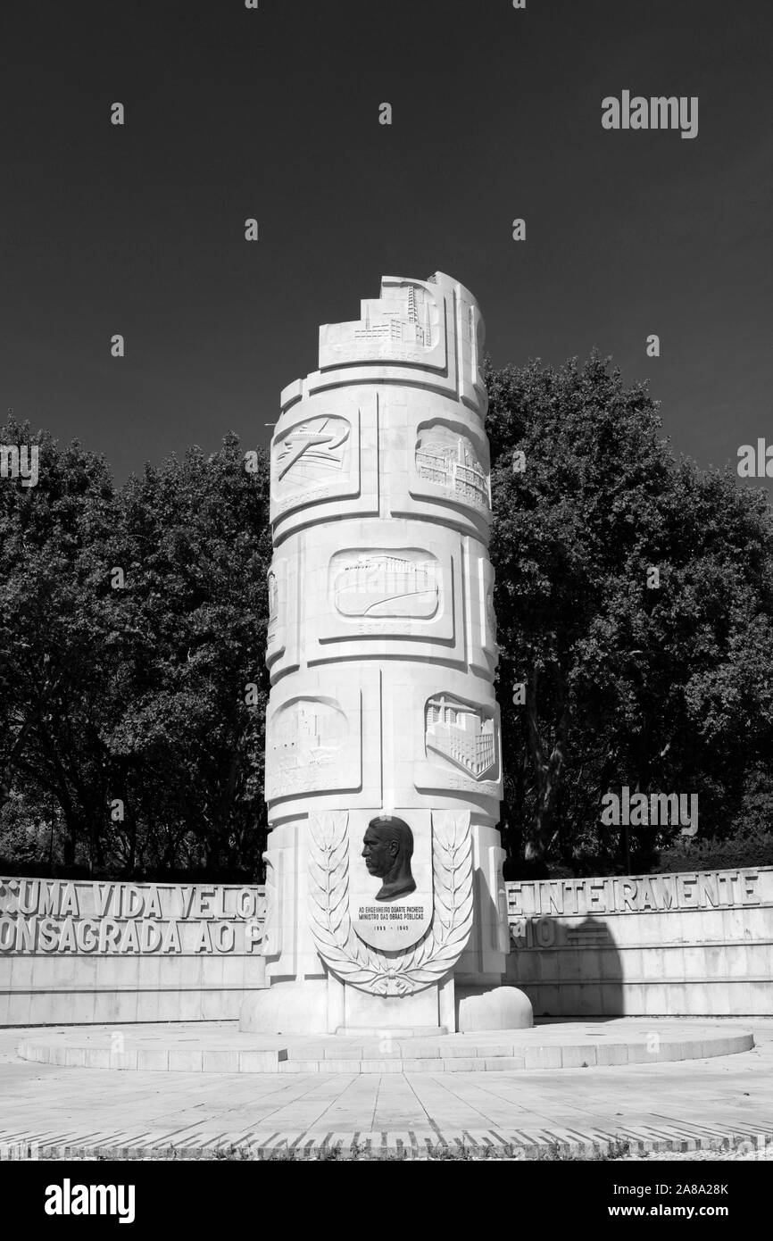 Die Duarte Pacheco Denkmal in Loule, Algarve, Portugal, Europa Stockfoto