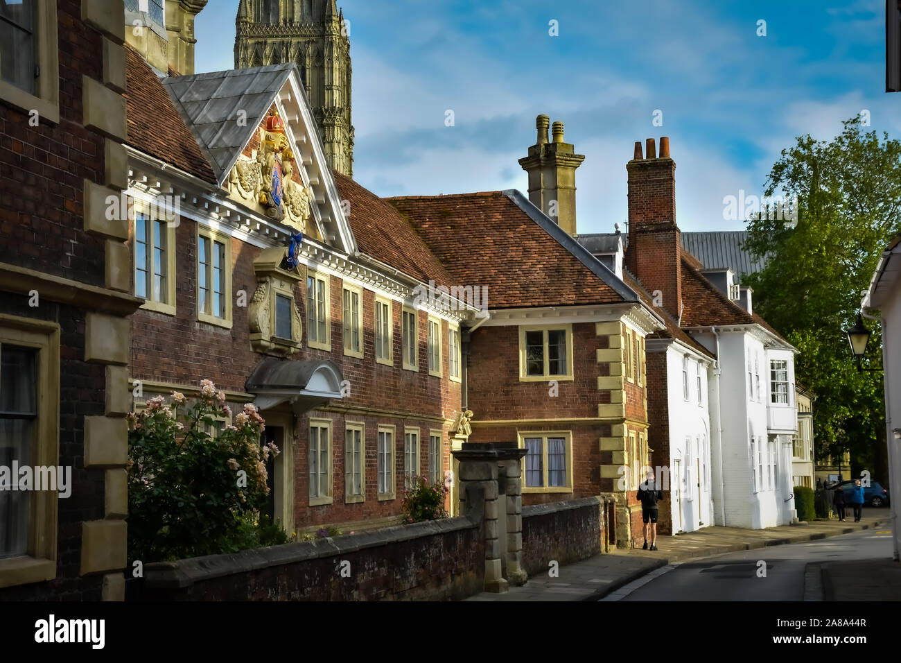 Street Scene Salisbury England Stockfoto