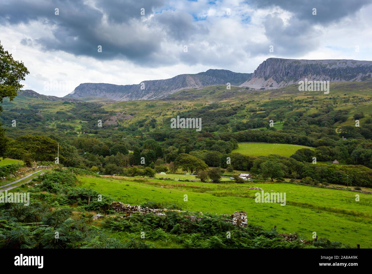 Die nördliche Seite der Cadair Idris Berge, Snowdonia National Park, Wales Stockfoto