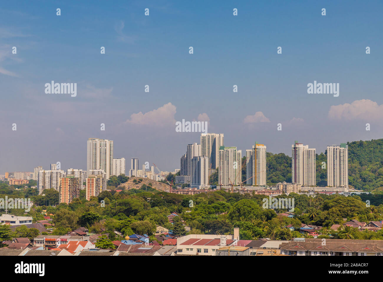 Blick auf George Town Malaysia Stockfoto