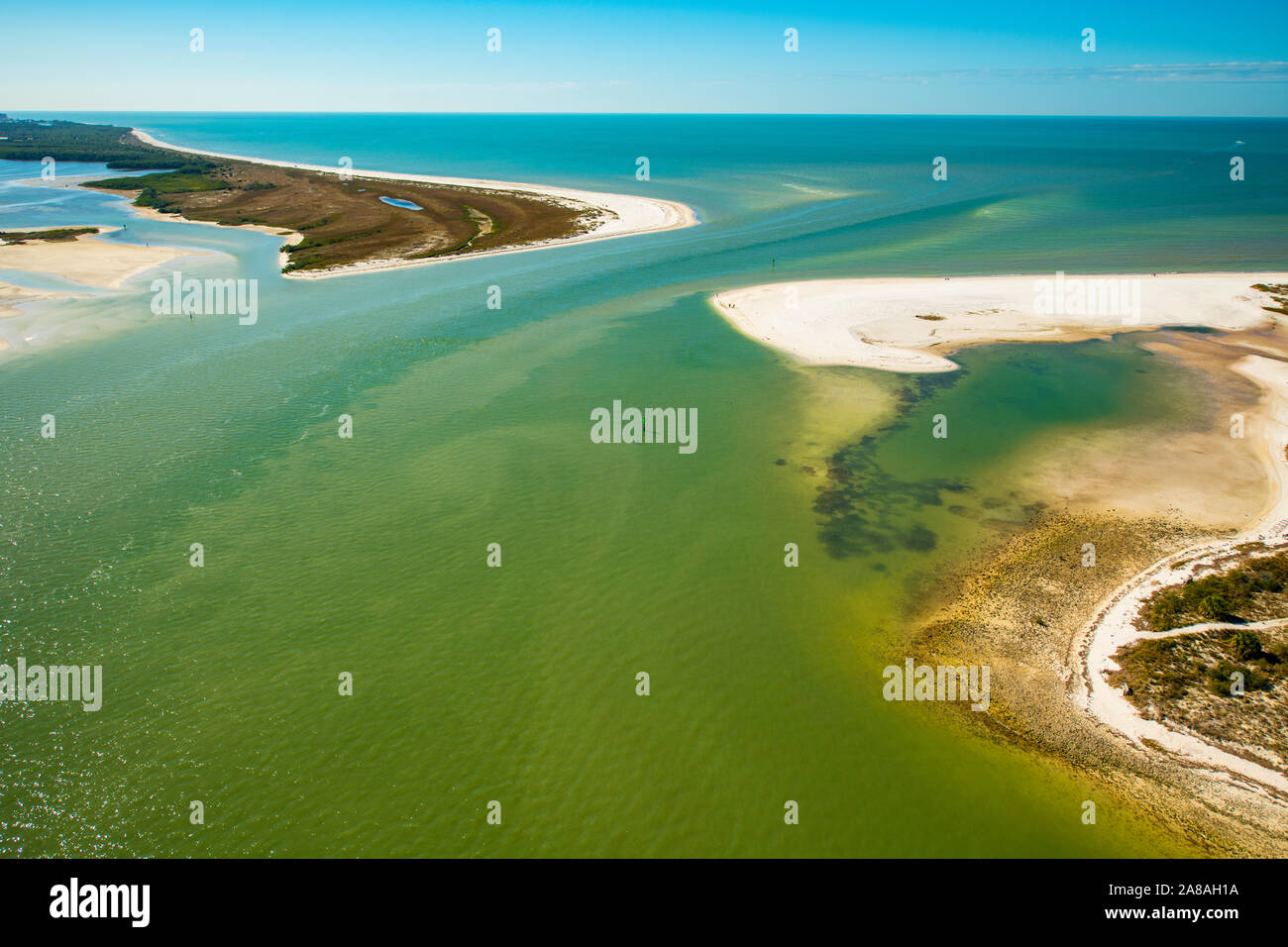 Caladesi und Flitterwochen Inseln Nationalparks, Florida. Südwesten Florida in der Nähe von Clearwater Beach, Golf von Mexiko Stockfoto
