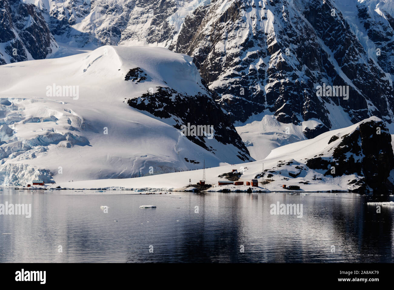 Chilenischen Antarktisstation Stockfoto