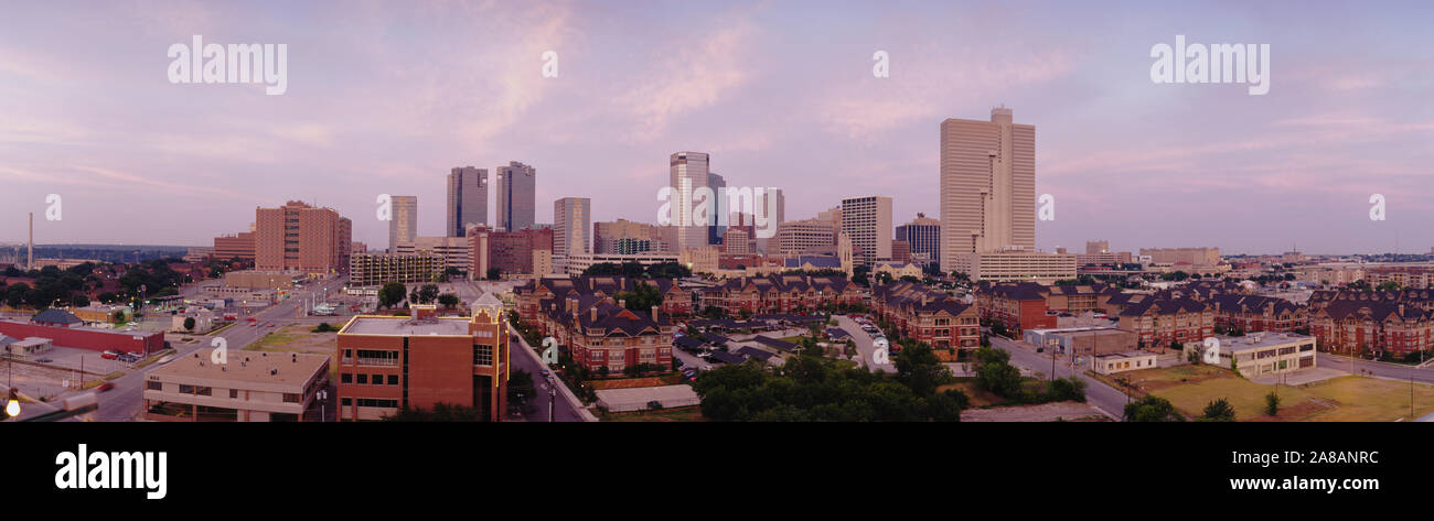 Wolkenkratzer in einer Stadt, Fort Worth, Texas, USA Stockfoto