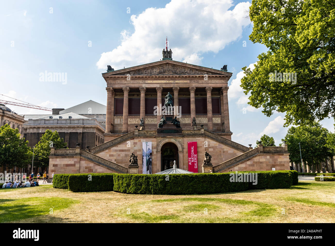 Die Nationalgalerie, Berlin, Deutschland, ist ein Museum für Kunst des 19., 20. und 21. Jahrhunderts. Ein Teil der Staatlichen Museen zu Berlin. Stockfoto