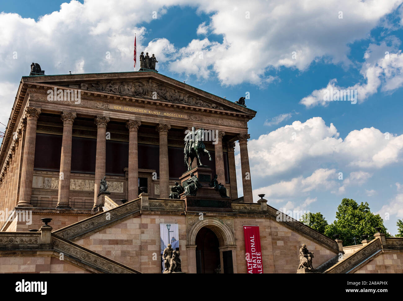 Die Nationalgalerie, Berlin, Deutschland, ist ein Museum für Kunst des 19., 20. und 21. Jahrhunderts. Ein Teil der Staatlichen Museen zu Berlin. Stockfoto