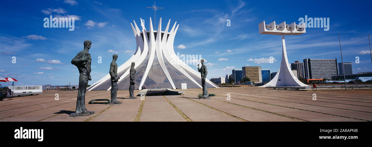 Kathedrale in einer Stadt, die Kathedrale von Brasilia, Brasilien Stockfoto