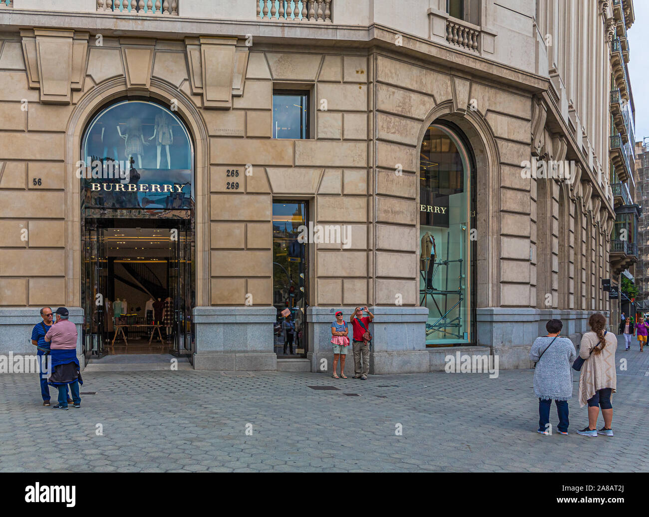 Burberry Store in Barcelona Stockfoto