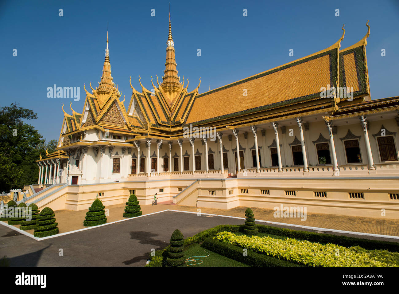 Royal Palace (Tempel des Smaragd-Buddha) in Phnom Penh, Kambodscha. Stockfoto