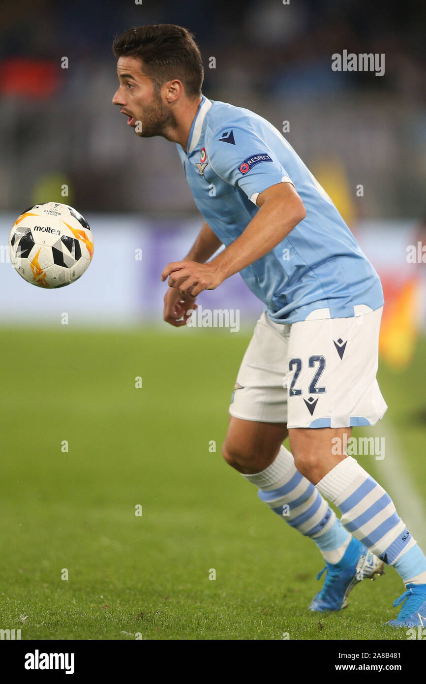 Rom, Italien. 07 Nov, 2019. Rom, Italien, 07. November 2019: Jony (Latium) in Aktion während der UEFA Europa League Gruppe E Fußballspiel zwischen SS Lazio und Celtic Glasgow, im Olympiastadion in Rom. Credit: Unabhängige Fotoagentur/Alamy leben Nachrichten Stockfoto