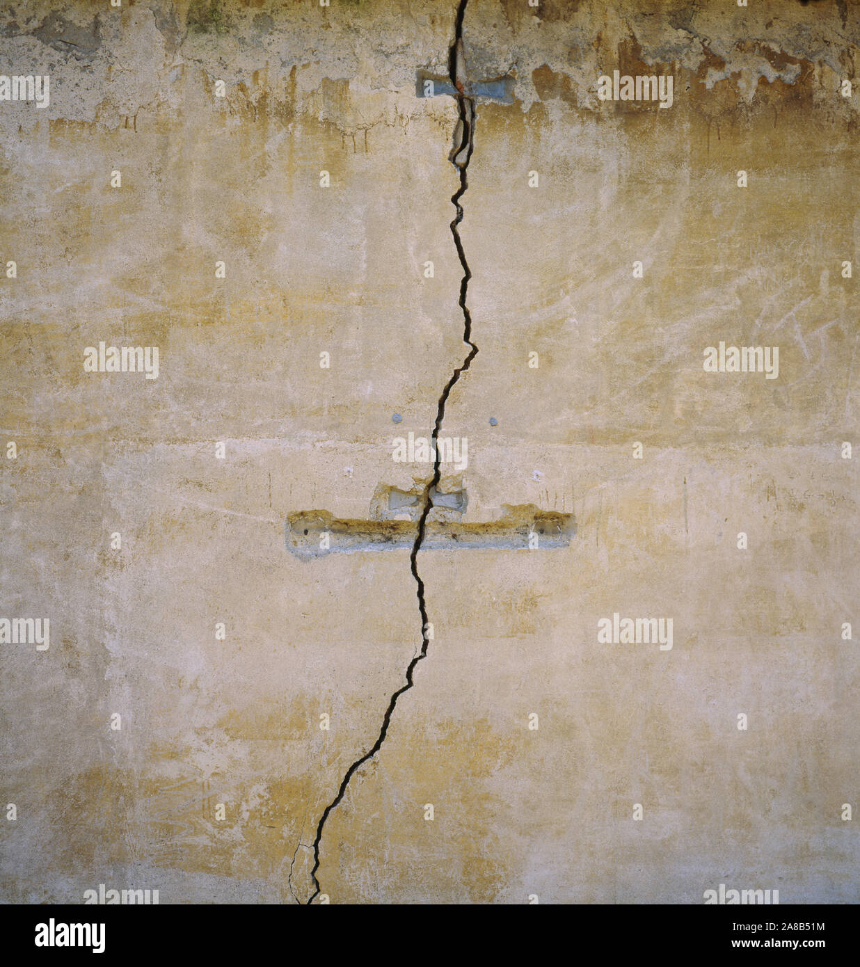Nahaufnahme eines gebrochenen Wand, Florenz, Italien Stockfoto