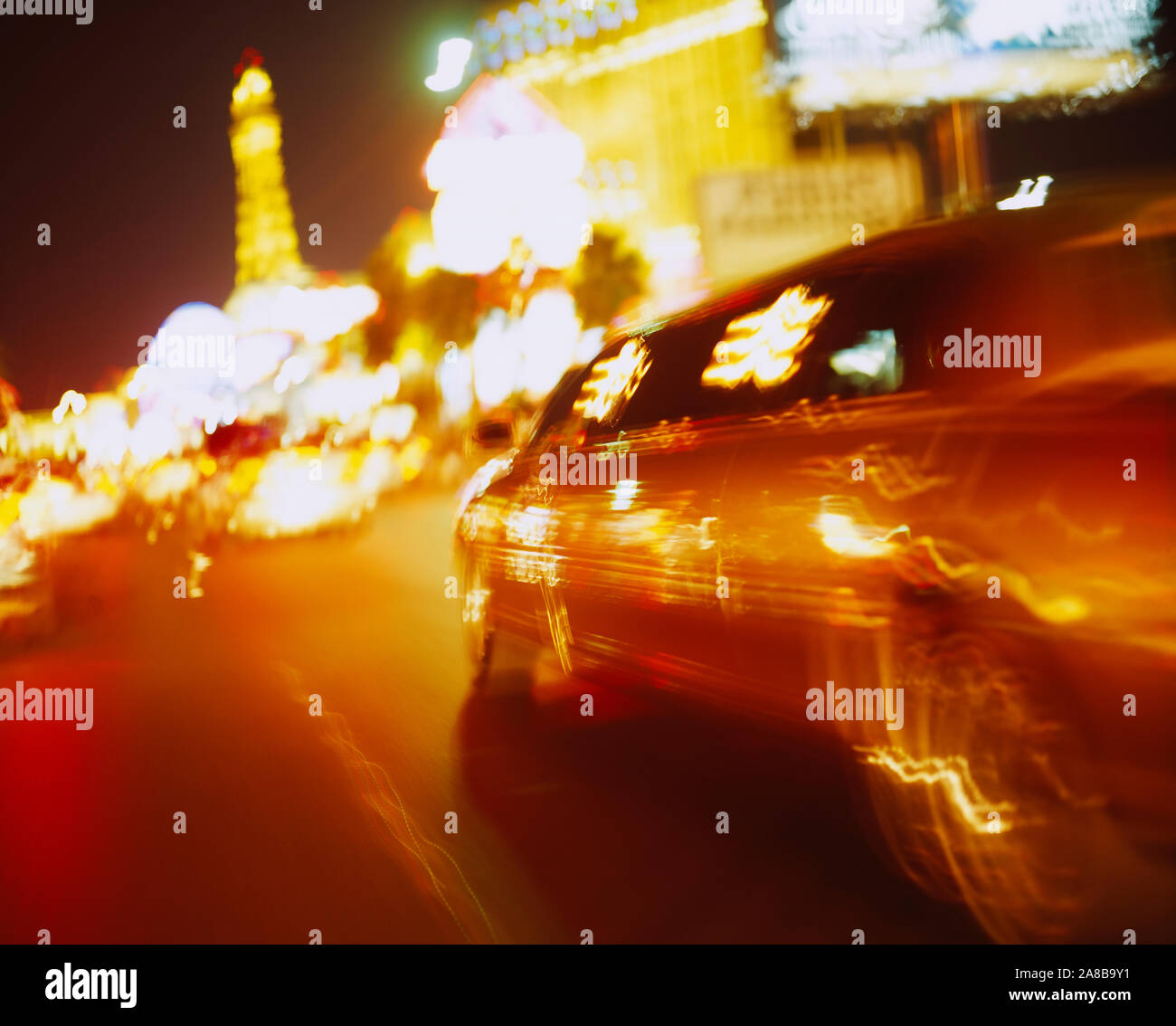 Limousine auf einer Straße, Las Vegas, Nevada, USA Stockfoto