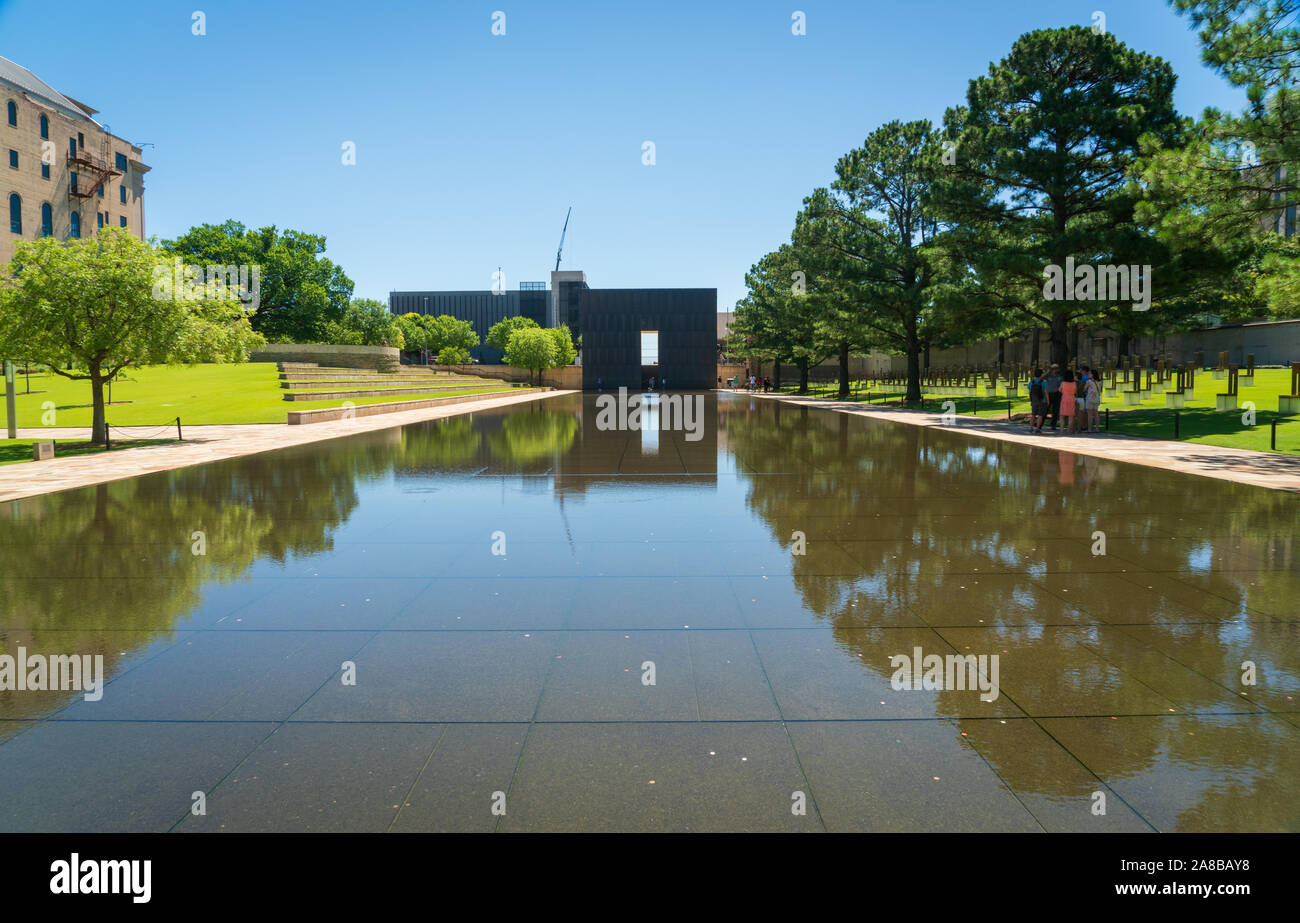 Oklahoma City National Memorial im Sommer Stockfoto