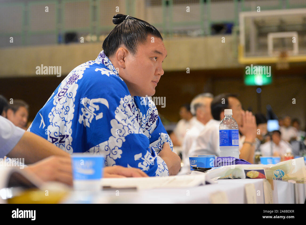 Ishii, Tokushima, Japan. 24 Aug, 2014. Hakuho während der 44Th All Japan Sumo Junior High School Meisterschaft in Ishii, Tokushima, Japan, 24. August 2014. Quelle: LBA SPORT/Alamy leben Nachrichten Stockfoto