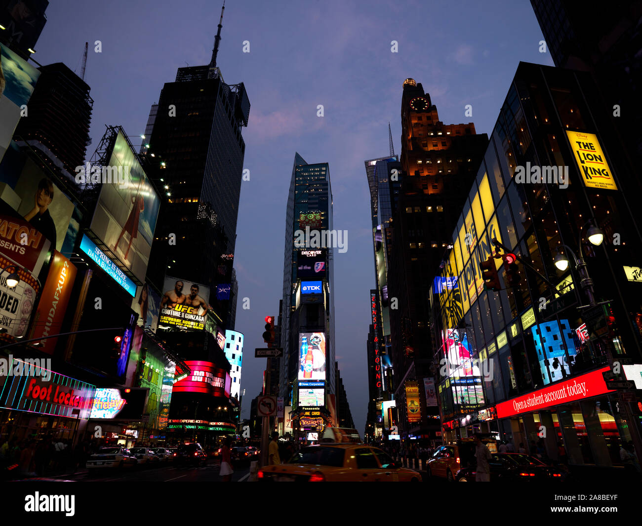 Wolkenkratzer in einer Stadt, Times Square, Manhattan, New York, New York State, USA Stockfoto