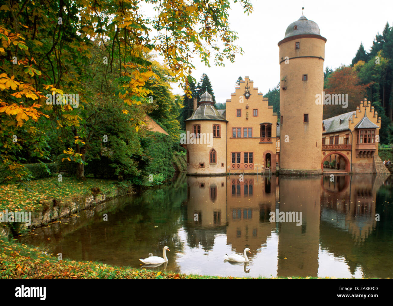 Schloss Mespelbrunn, Unterfranken, Bayern, Deutschland Stockfoto