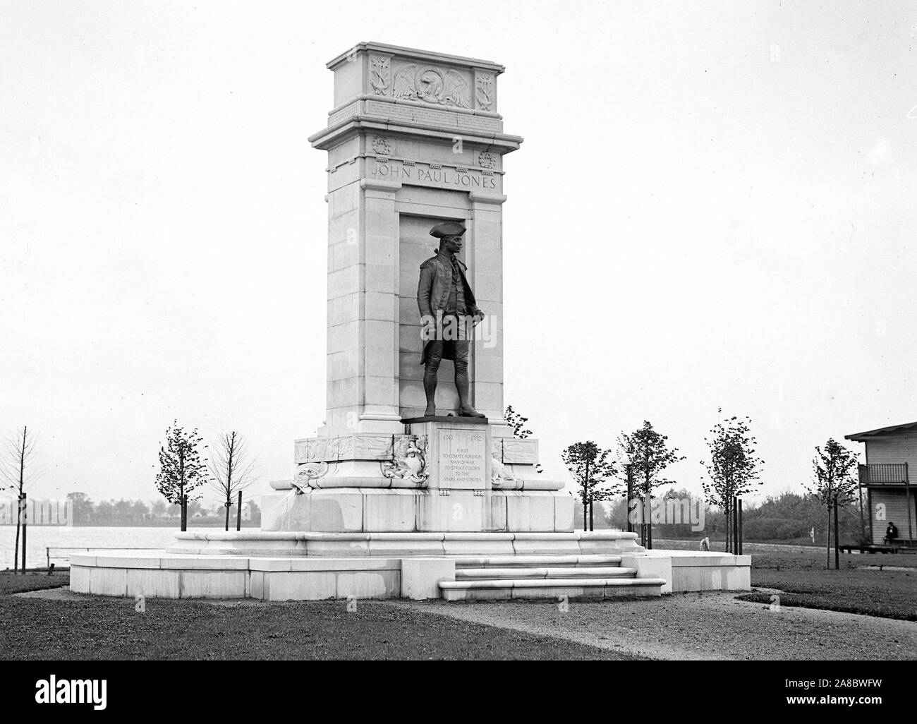 John Paul Jones statue Ca. 1914 Stockfoto