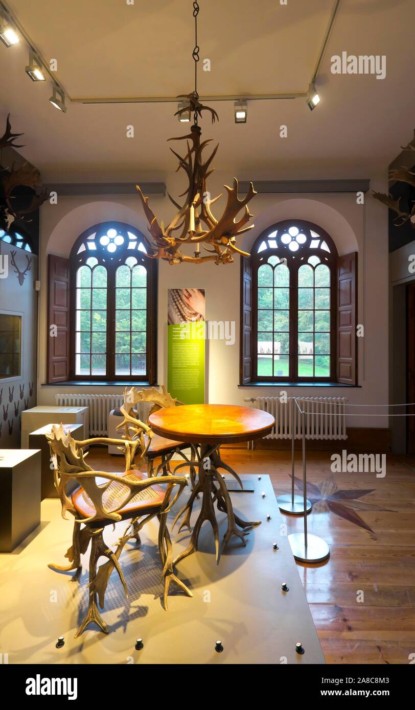 Schloss Museum, das Jagdschloss Granitz, Binz, Insel Rügen, Mecklenburg-Vorpommern, Deutschland Stockfoto