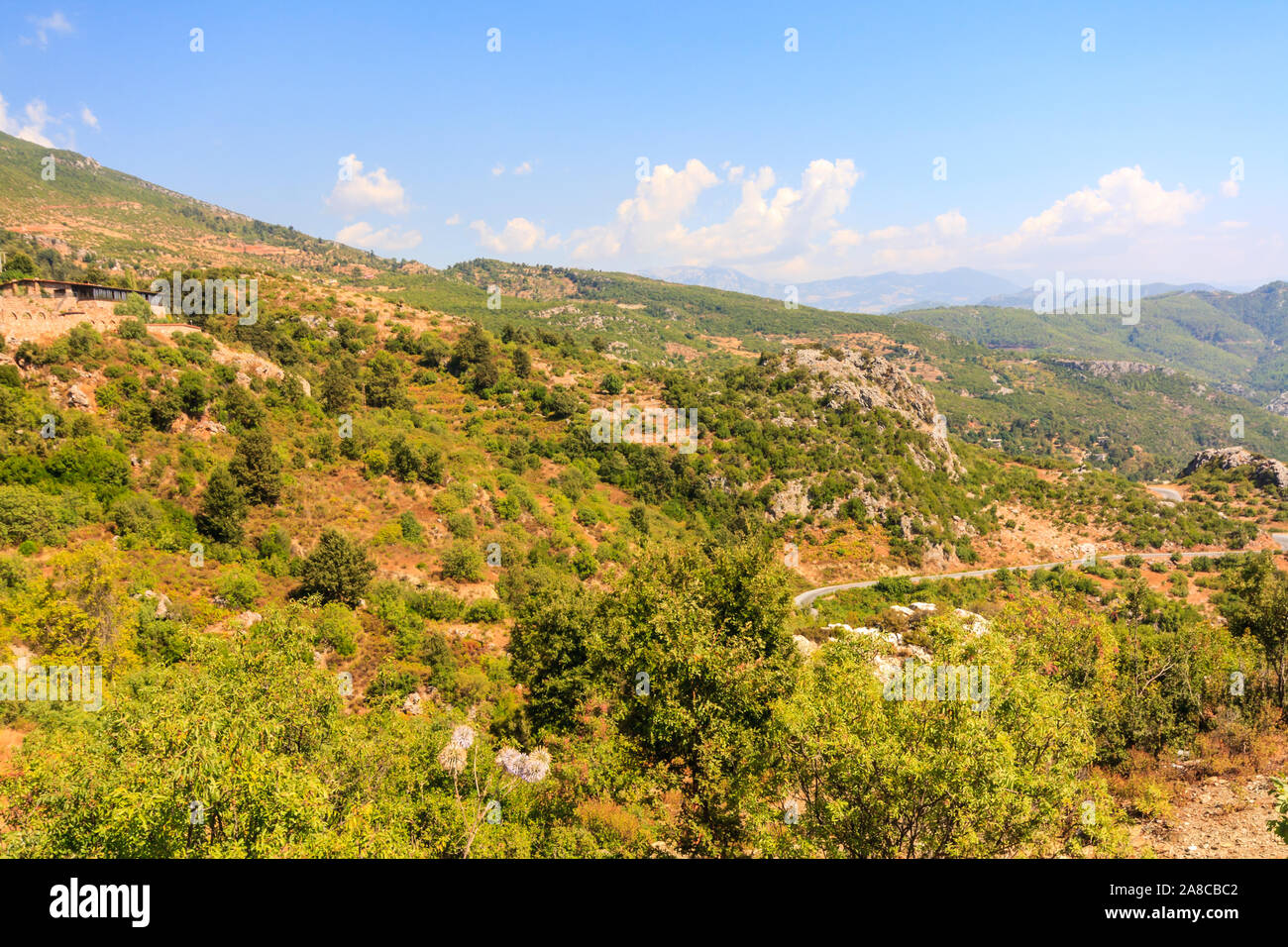 Blick auf den Stier oder Toros Berge, Türkei Stockfoto
