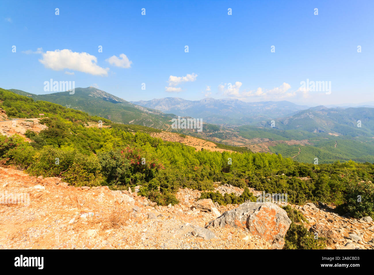 Blick auf den Stier oder Toros Berge, Türkei Stockfoto