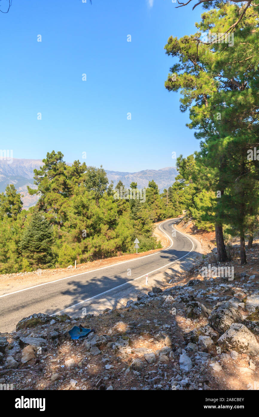 Straße durch den Stier oder Toros Berge, Türkei Stockfoto