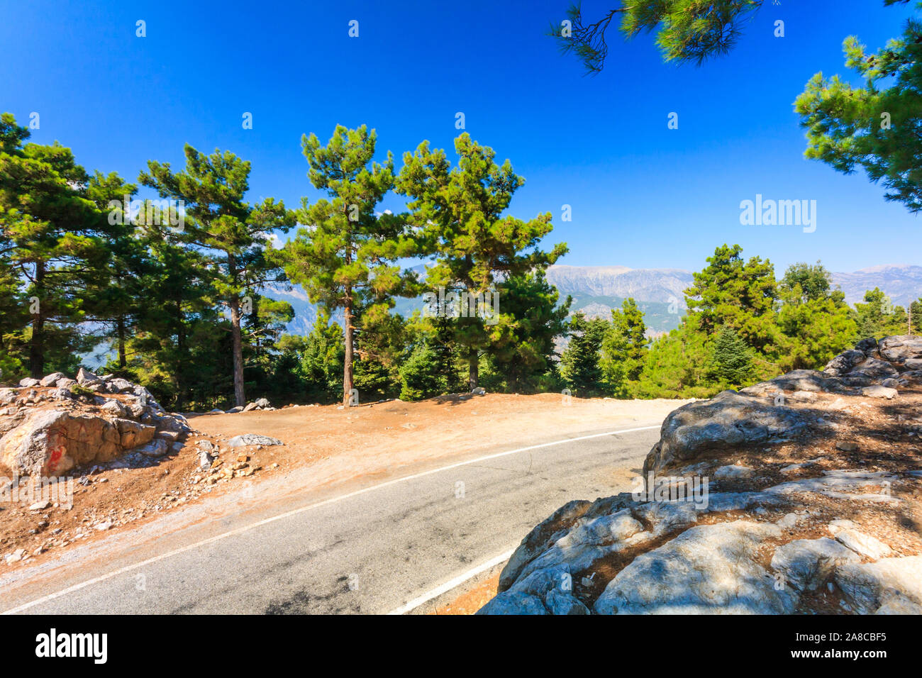 Straße durch den Stier oder Toros Berge, Türkei Stockfoto
