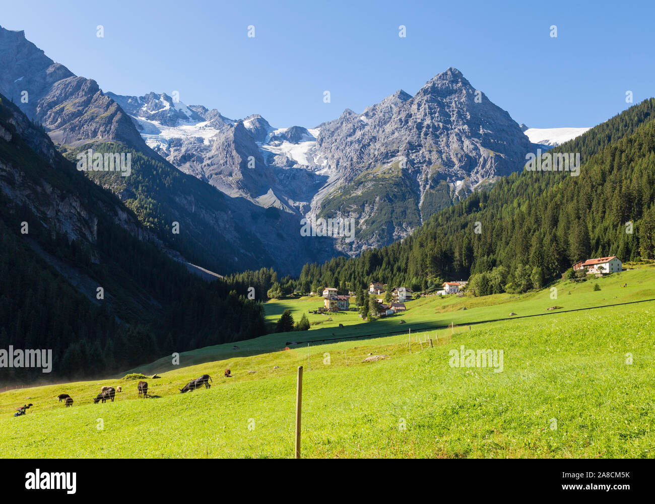 Trafoi im Stilfserjoch Naturpark in Vinschgau Stockfoto