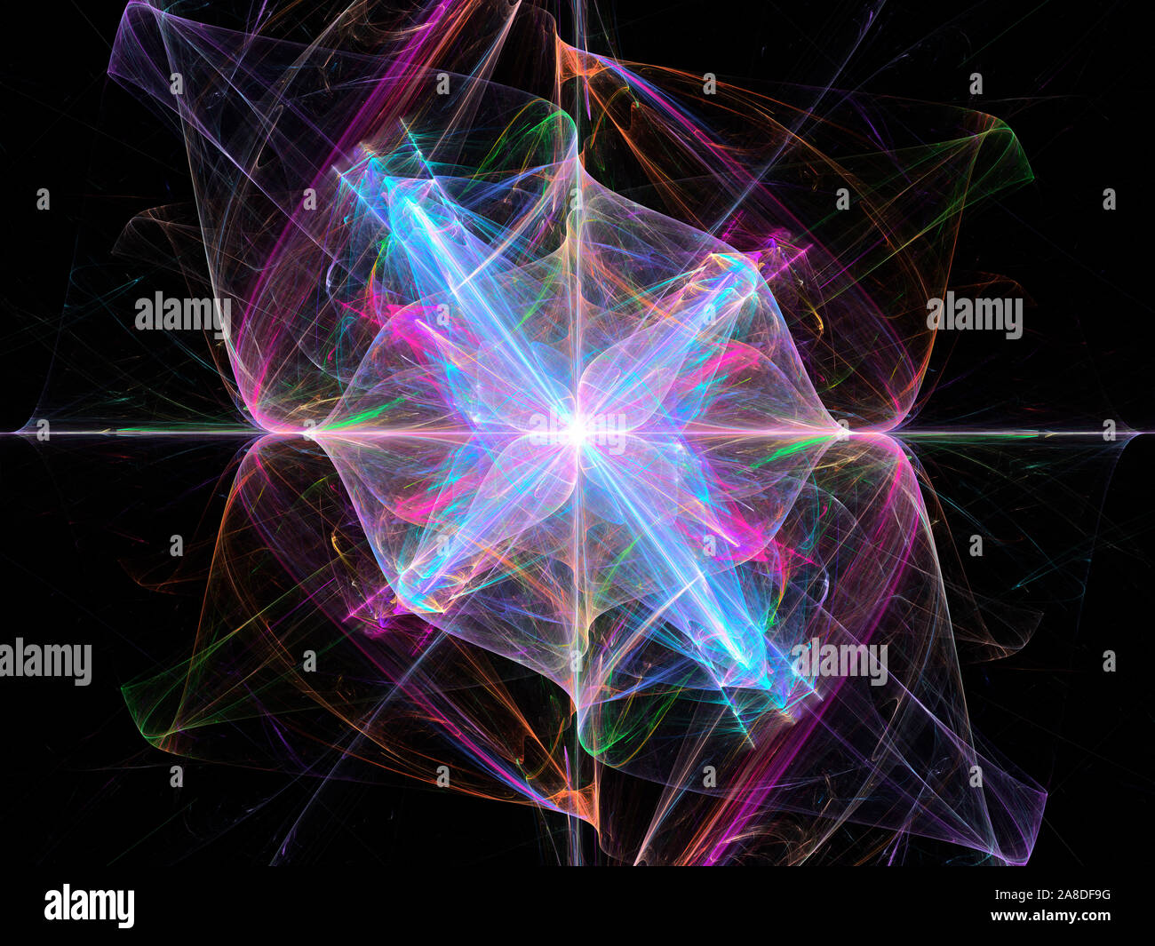 Hohe Auflösung mit Fraktalen Hintergrund, Muster. Hintergrund Durch die fraktale Geometrie erstellt. Stockfoto