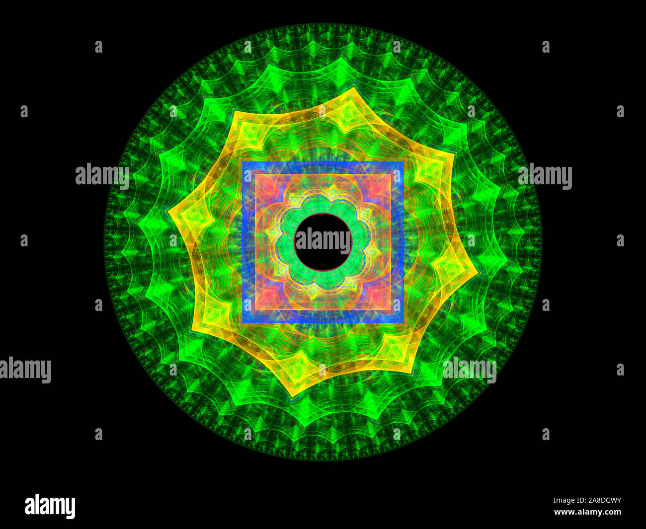 Dieses Bild wurde mit Hilfe von Fraktalen erzeugen und Grafik manipulation Software erstellt. Stockfoto