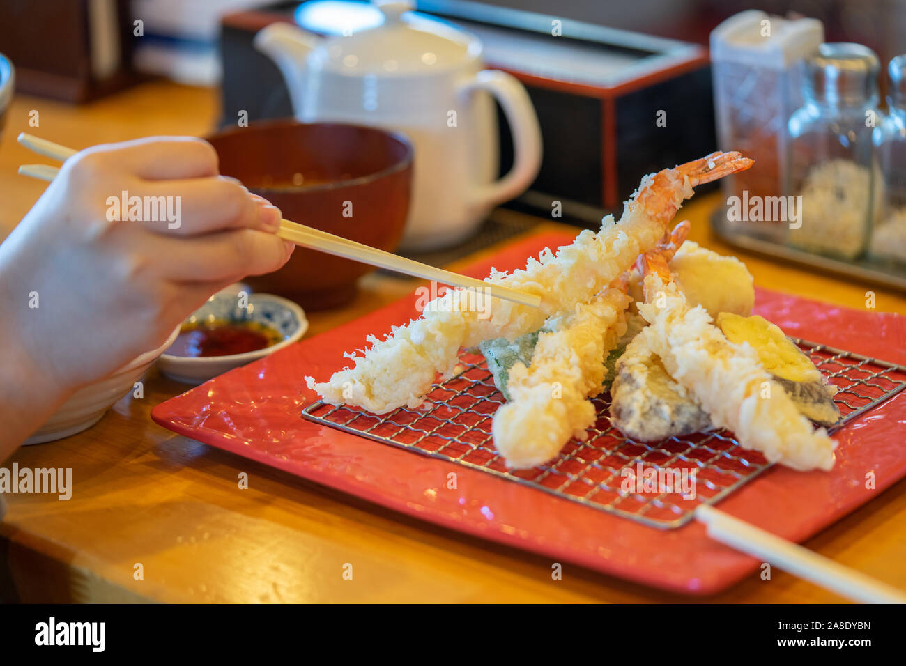 Gebratener krabbenteig