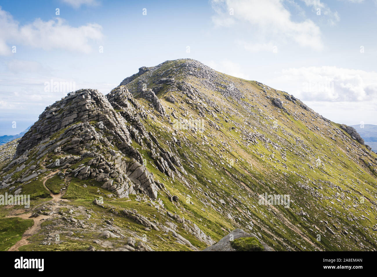 Ridge Line Ziege fiel die Insel Arran schottischen Inseln Stockfoto