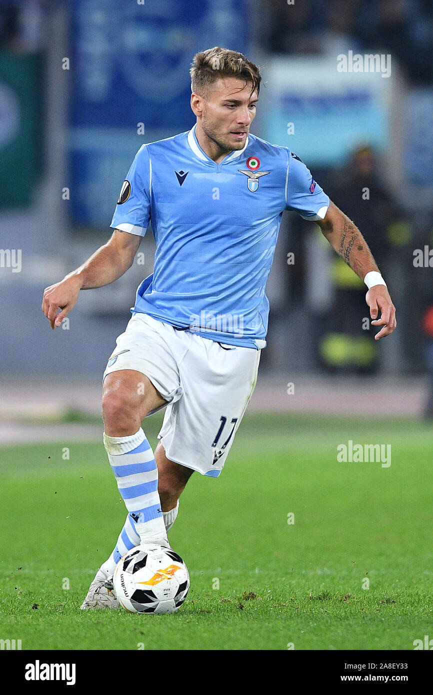 Ciro unbeweglich der SS Lazio während der UEFA Europa League Spiel zwischen Latium und Keltische im Stadio Olimpico, Rom, Italien. Foto von Giuseppe Maffia. Stockfoto