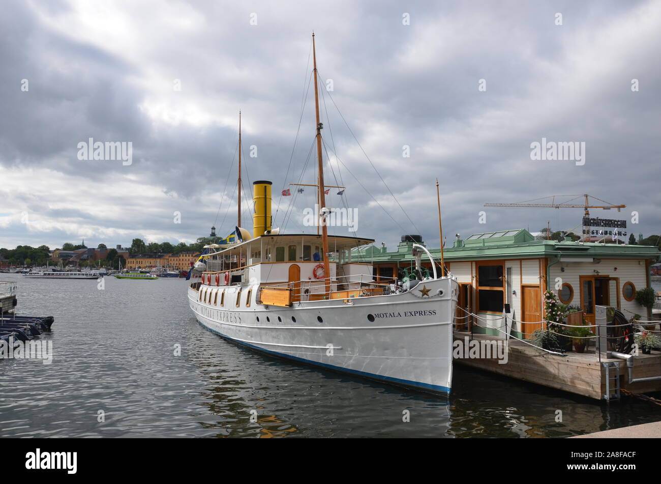 Motala Express, Stockholm Hafen Stockfoto