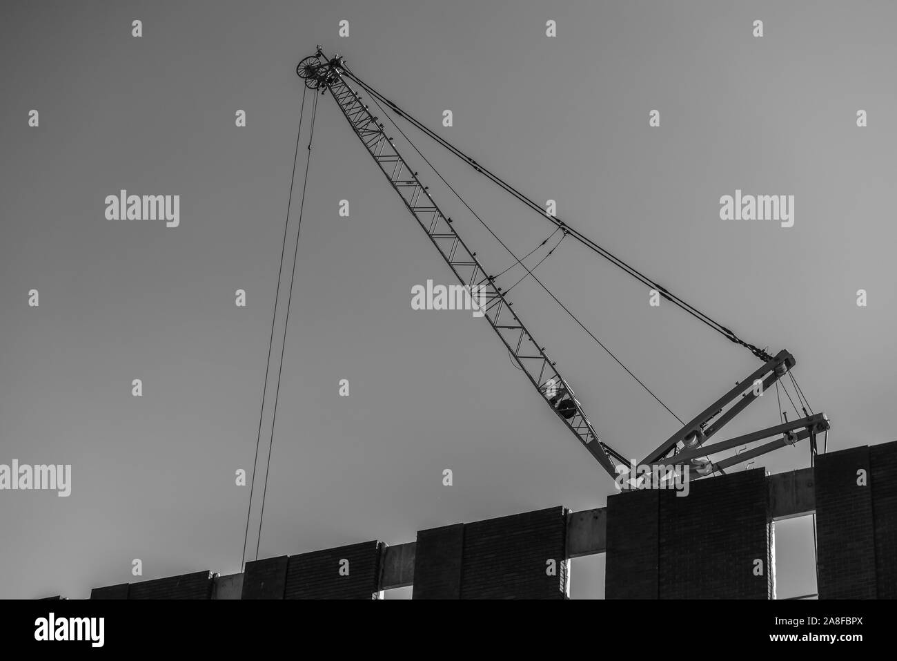 Die Bauarbeiten weiter auf das neue Hilton Hotel Komplex an einem Smithfield Stoke on Trent Stadtrat Gebäude Lage im Zentrum von Hanley Stockfoto