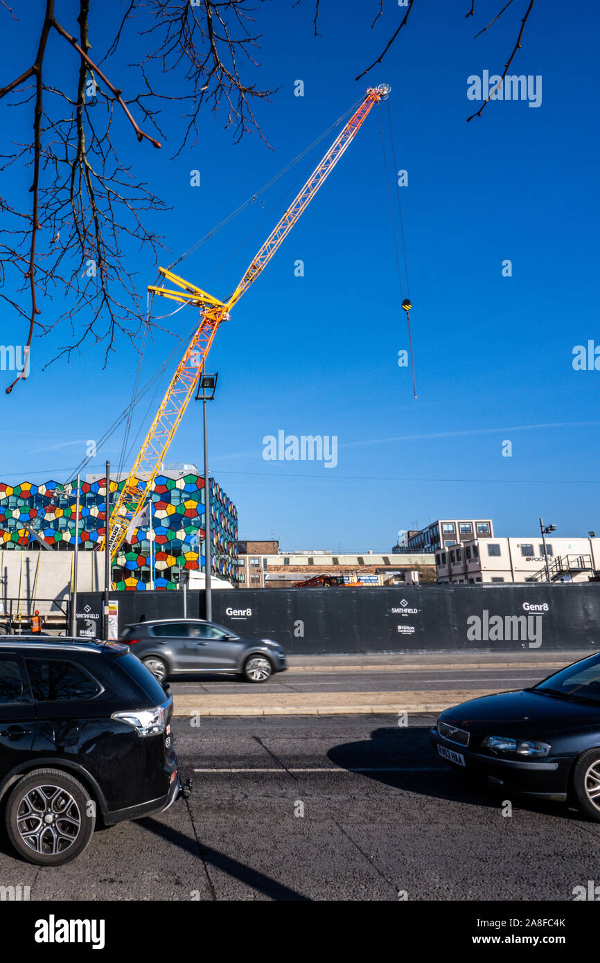 Die Bauarbeiten weiter auf das neue Hilton Hotel Komplex an einem Smithfield Stoke on Trent Stadtrat Gebäude Lage im Zentrum von Hanley Stockfoto