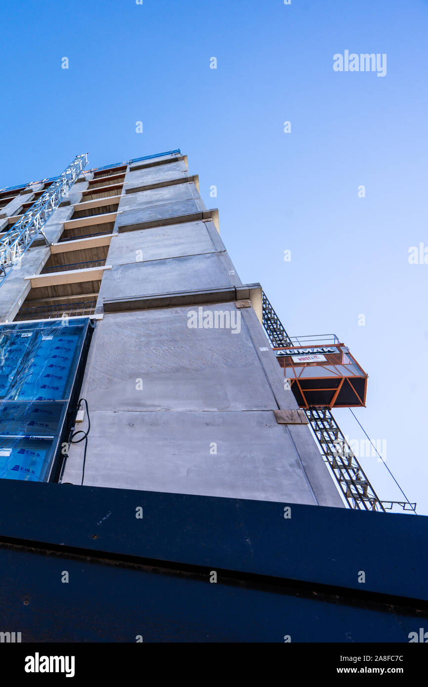 Die Bauarbeiten weiter auf das neue Hilton Hotel Komplex an einem Smithfield Stoke on Trent Stadtrat Gebäude Lage im Zentrum von Hanley Stockfoto