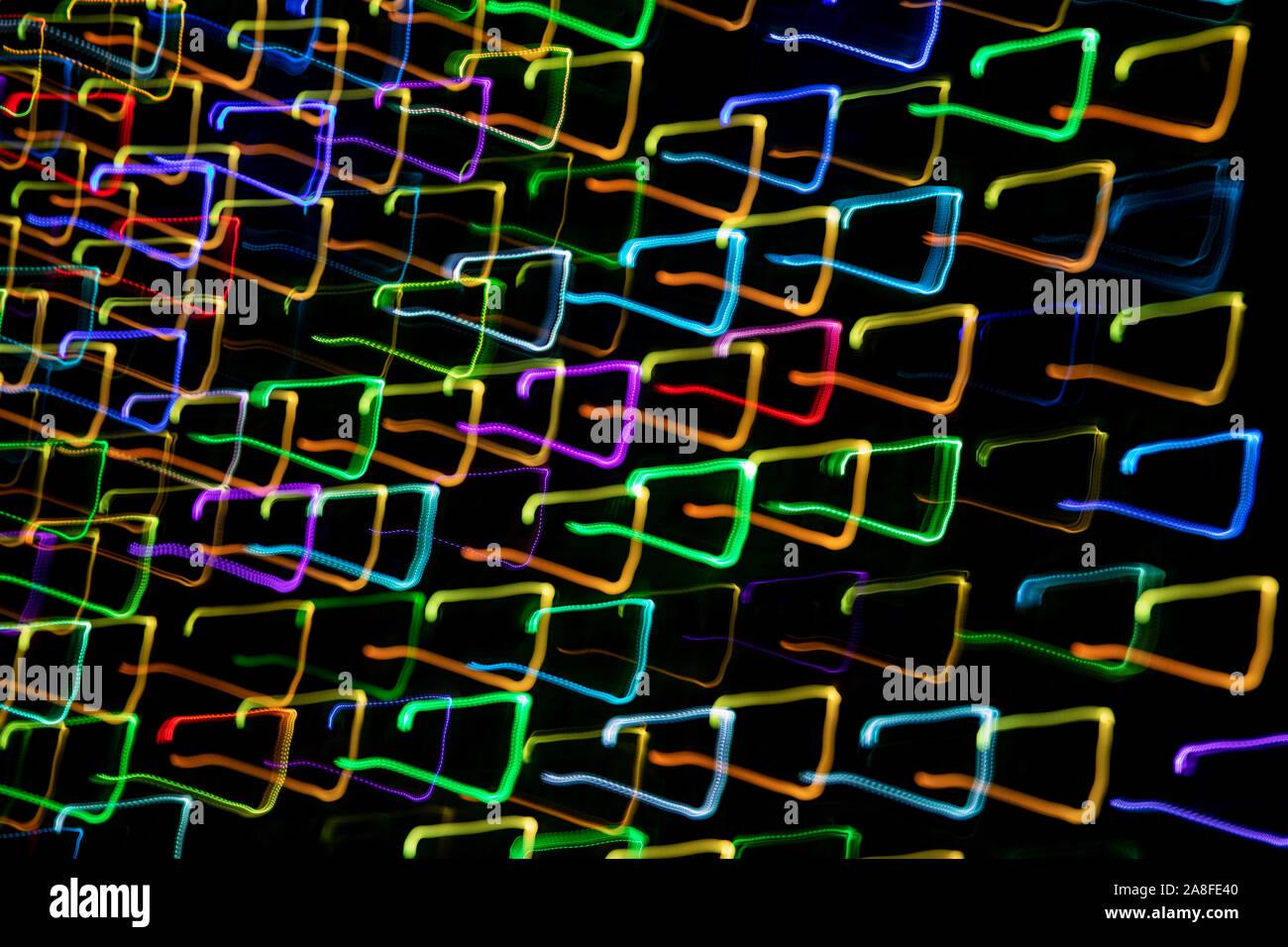 Abstrakte Licht Muster Hintergrund - Asheville, North Carolina, USA Stockfoto