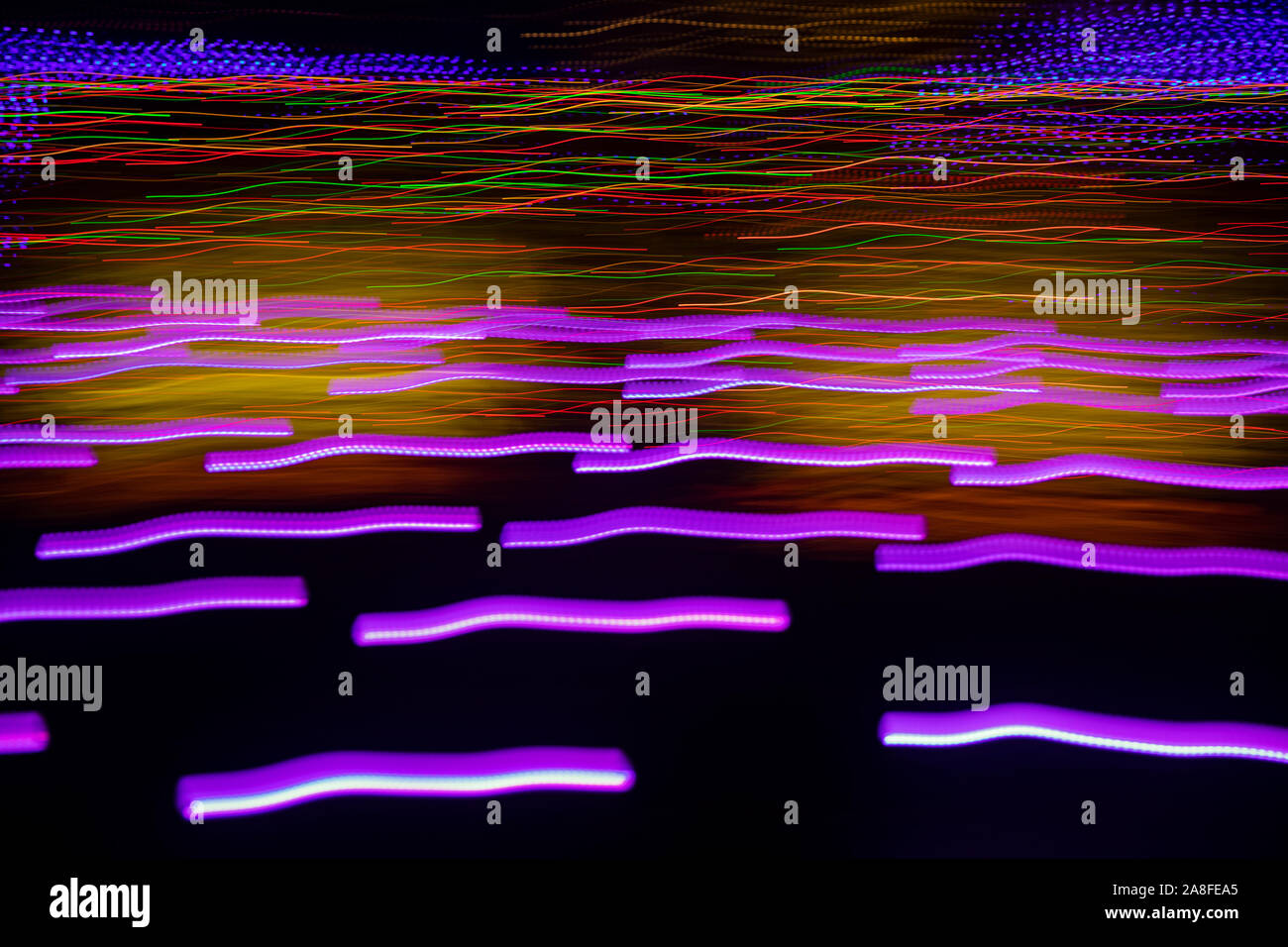 Abstrakte Licht Muster Hintergrund - Asheville, North Carolina, USA Stockfoto