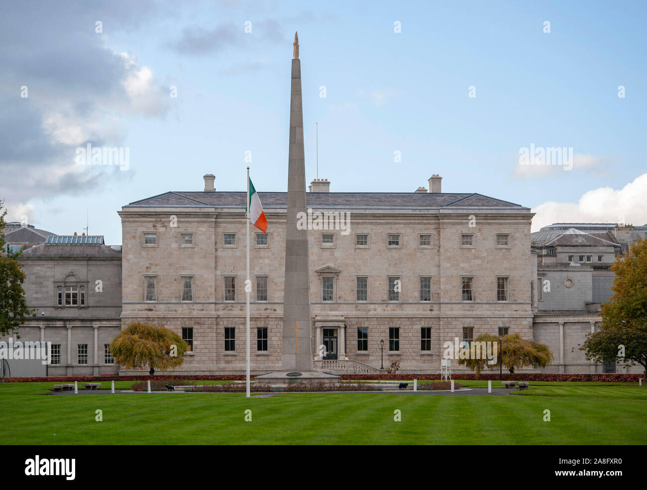 Leinster House, dem irischen Parlament in Dublin, Irland Stockfoto