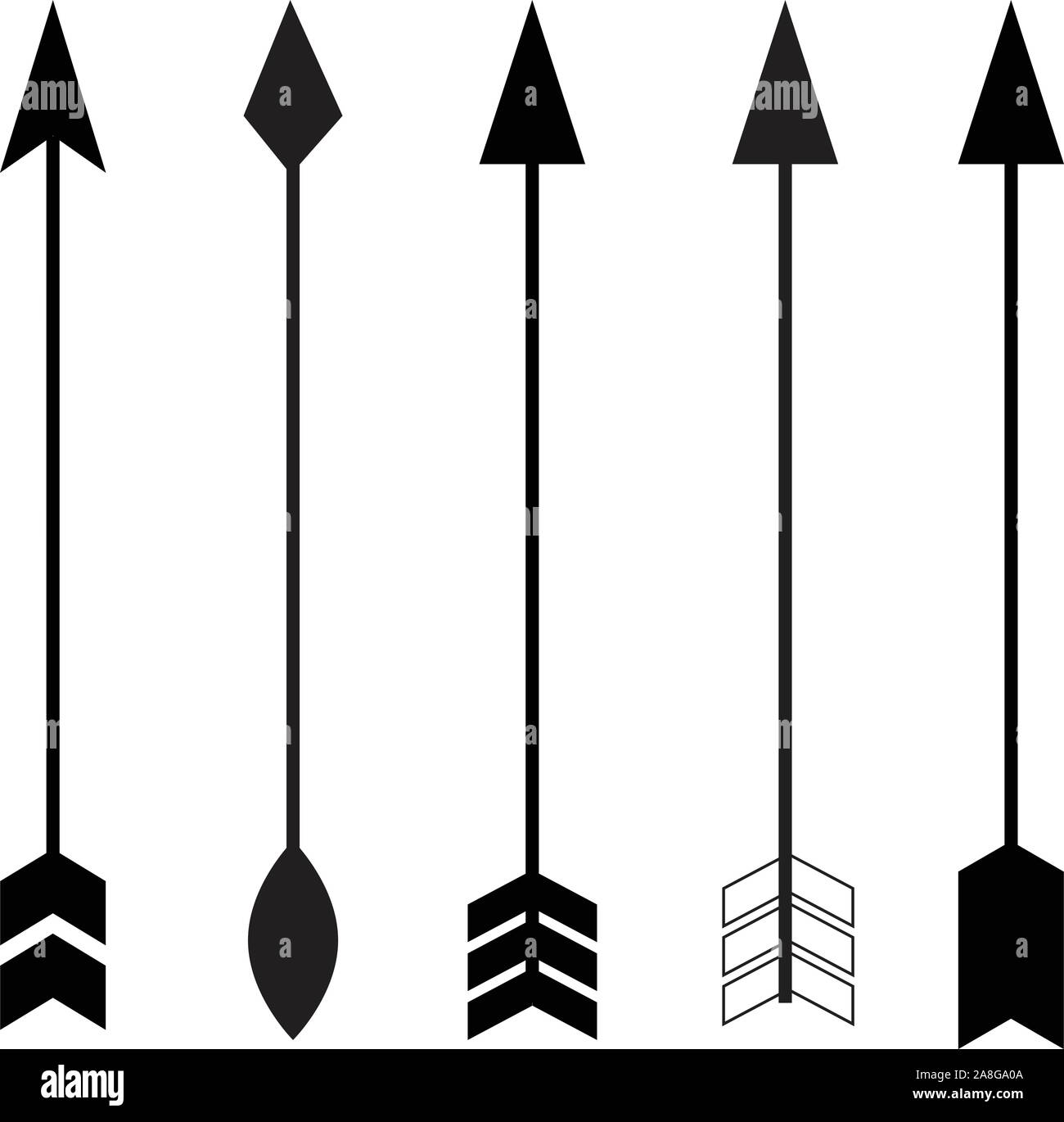 Pfeilsymbol Auf Weissem Hintergrund Flacher Stil Geteilter Pfeil Fur Ihr Website Design Logo App Ui Camping Symbol Schwarzes Pfeilzeichen Stock Vektorgrafik Alamy