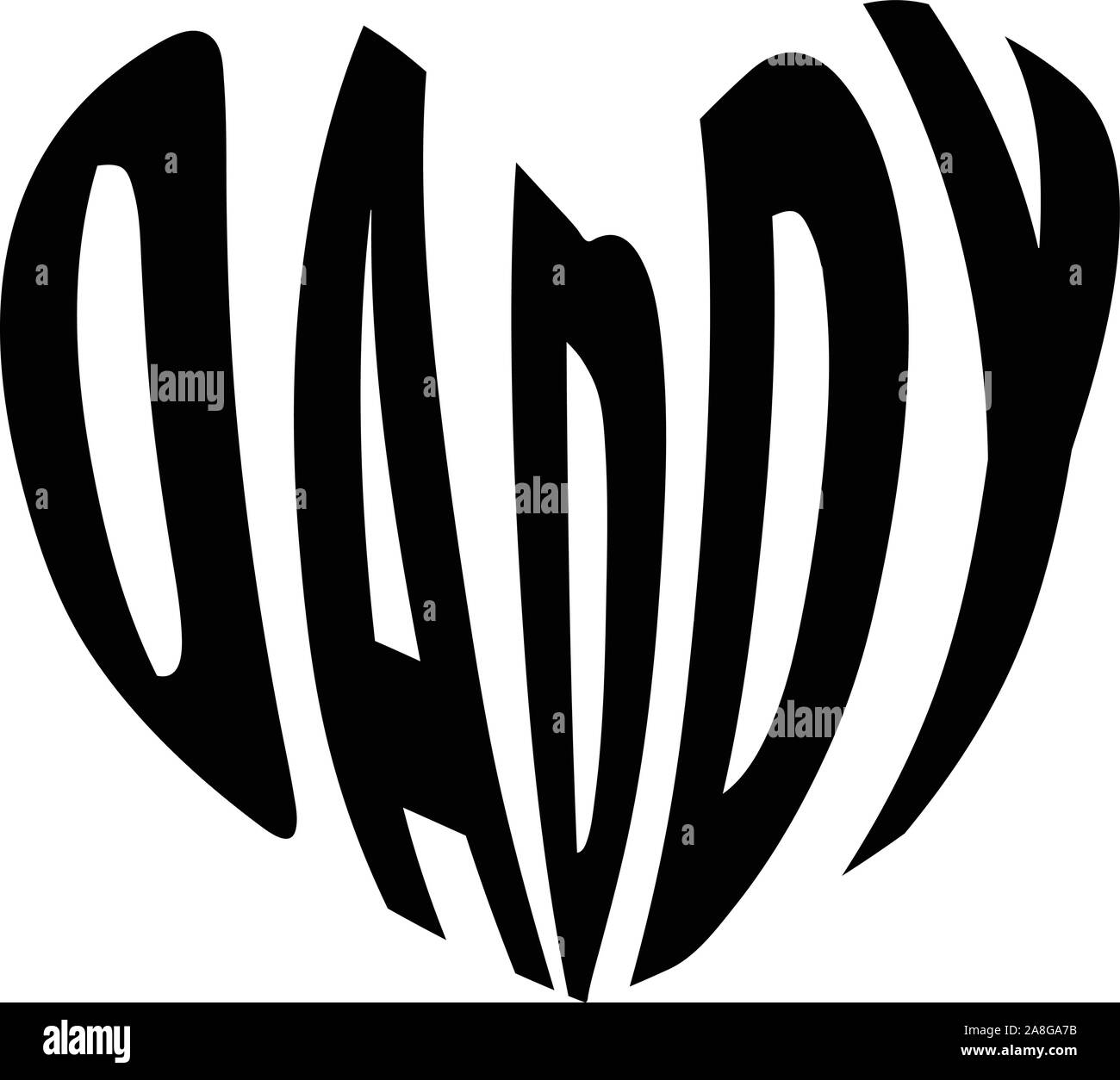 Vati in Herz Symbol auf weißem Hintergrund. Flat Style. Vater Tag für Ihre Web site Design, Logo, App, UI. Vati in Herz Symbol. Vater unterschreiben. Stock Vektor