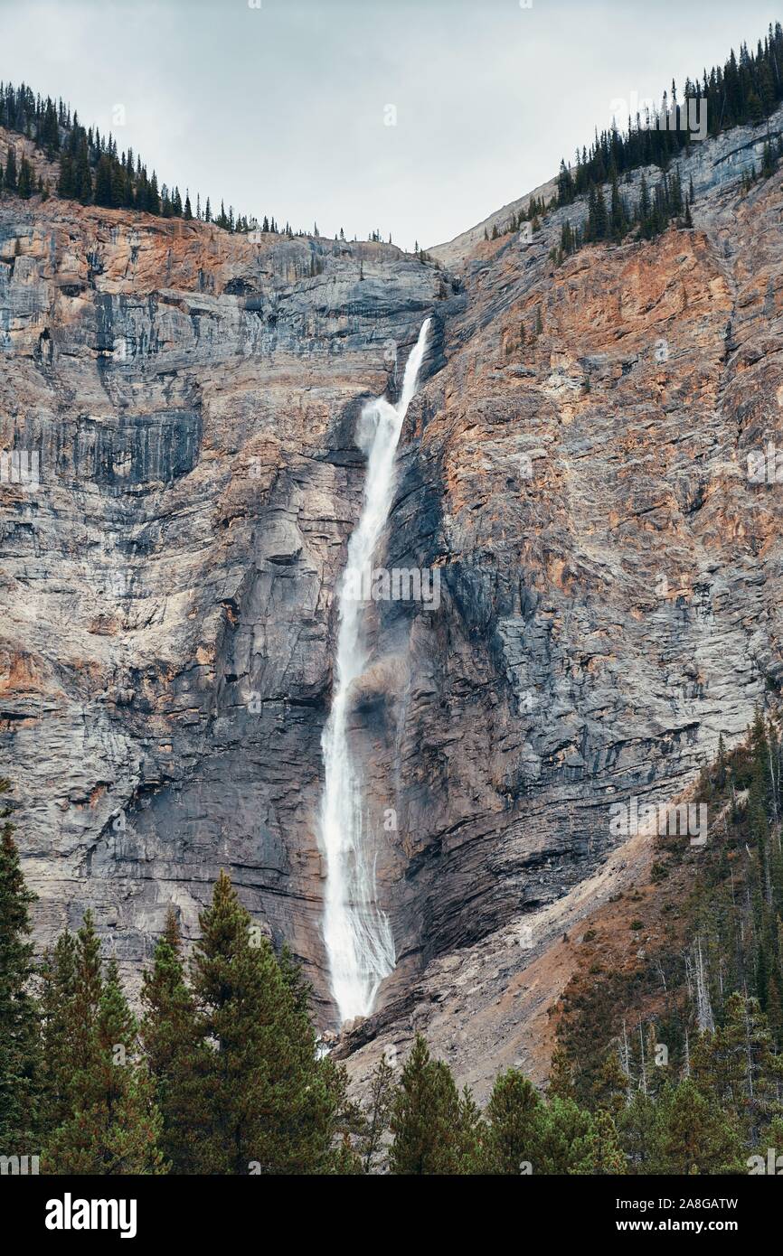 Wasserfall im Nationalpark Jasper Kanada Stockfoto