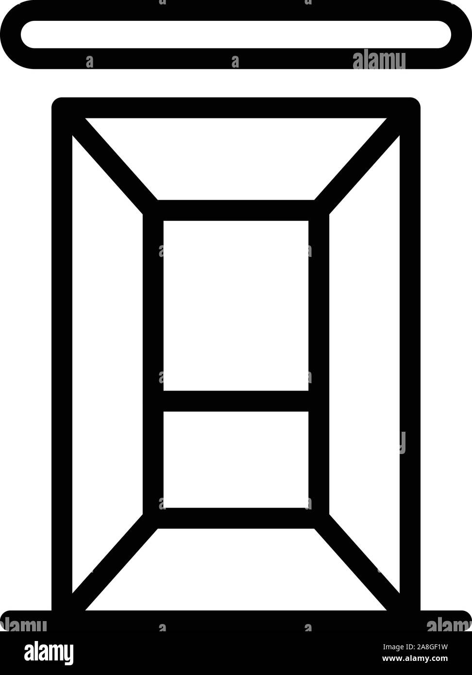 Kleiner Aufzug Symbol, outline Style Stock Vektor