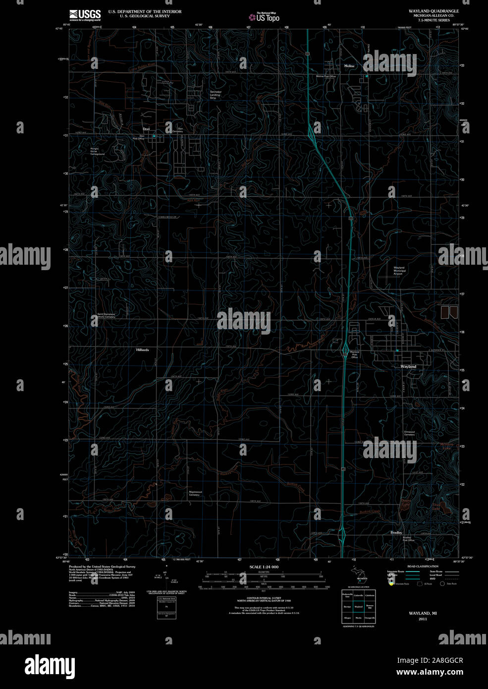 Wayland michigan karte Fotos und Bildmaterial in hoher Auflösung Alamy