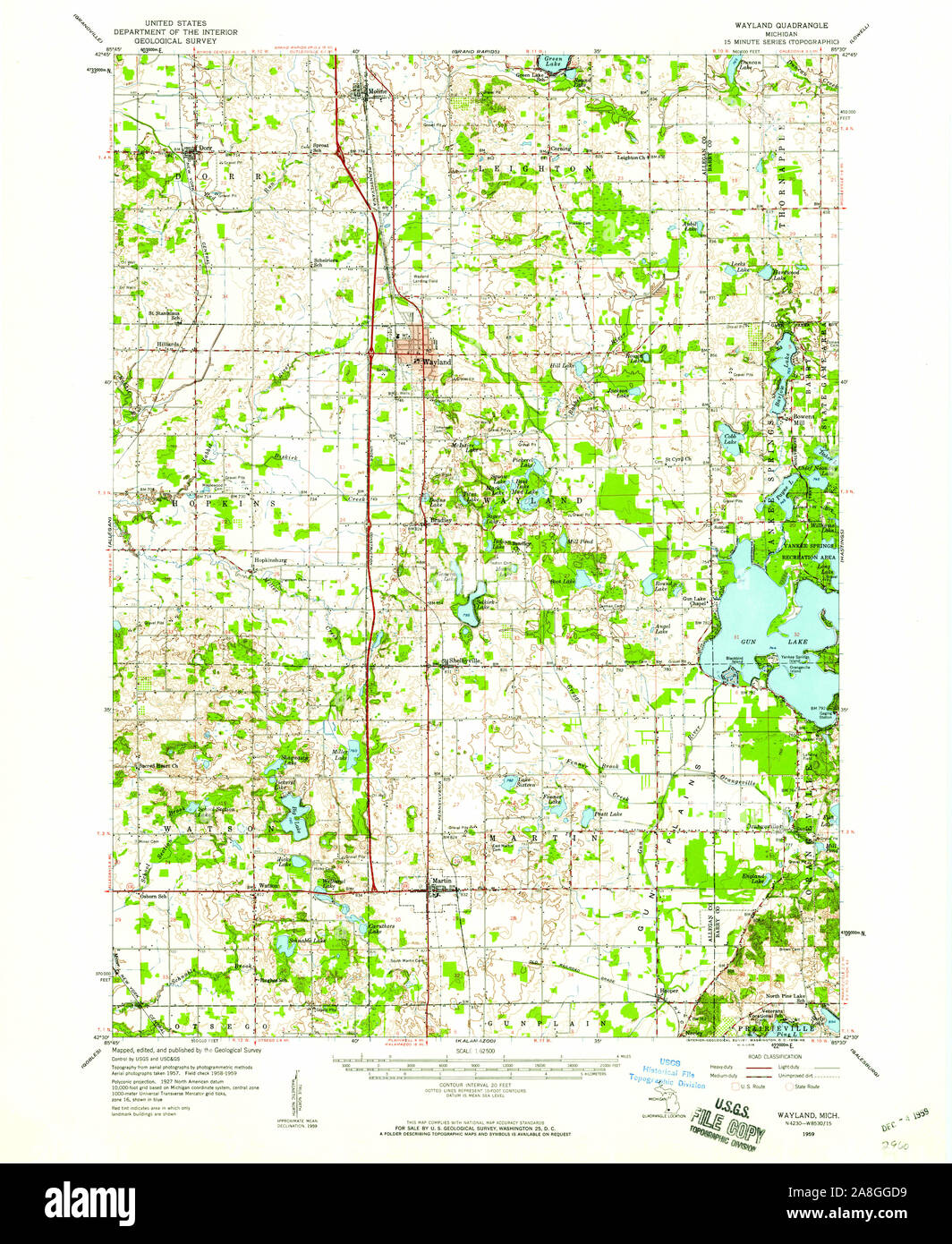 Wayland michigan karte Fotos und Bildmaterial in hoher Auflösung Alamy