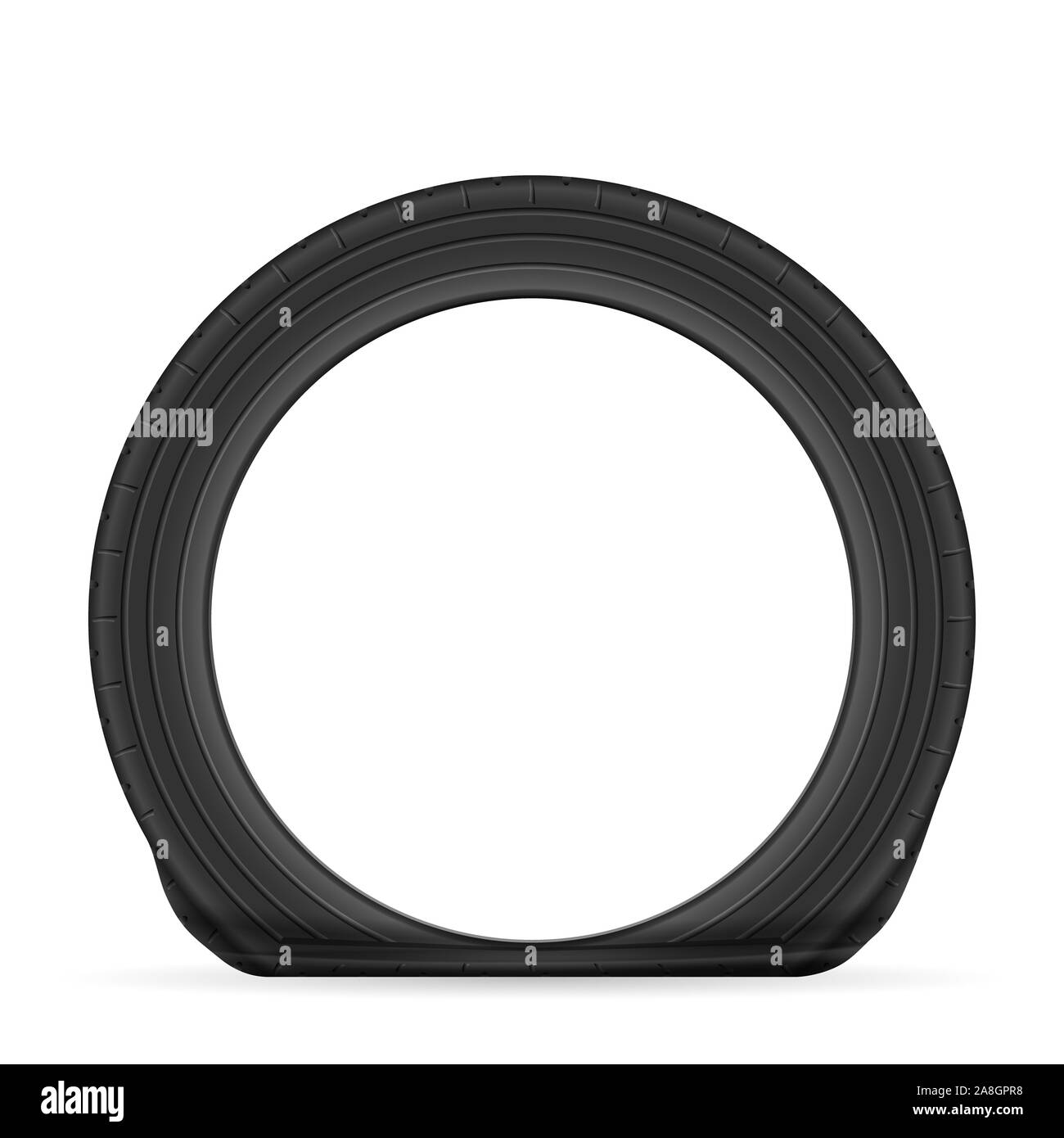 Reifen auf einem weißen Hintergrund. Vector Illustration. Stockfoto