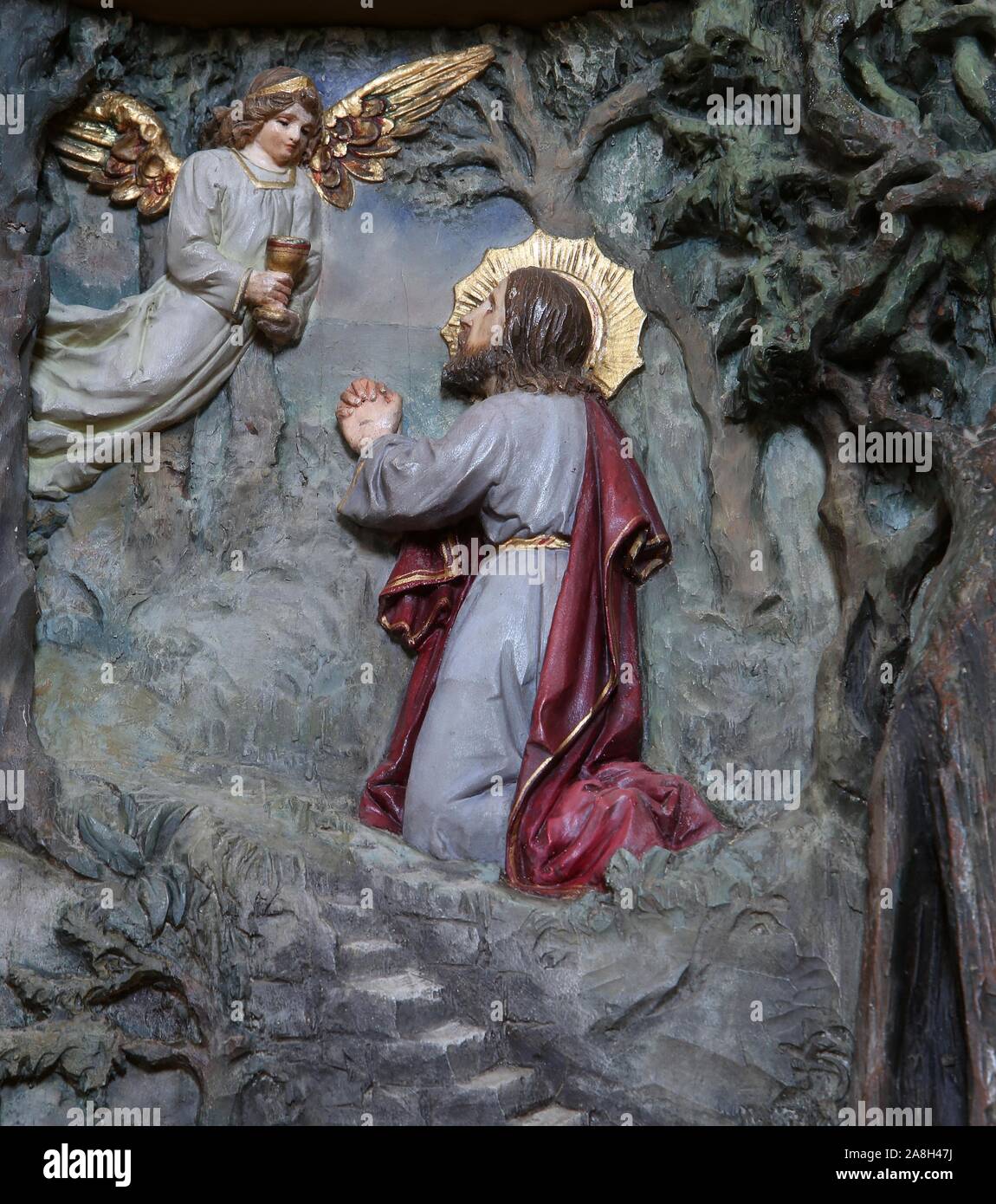 Todesangst im Garten, Jesus im Garten Gethsemane, Altarbild in der