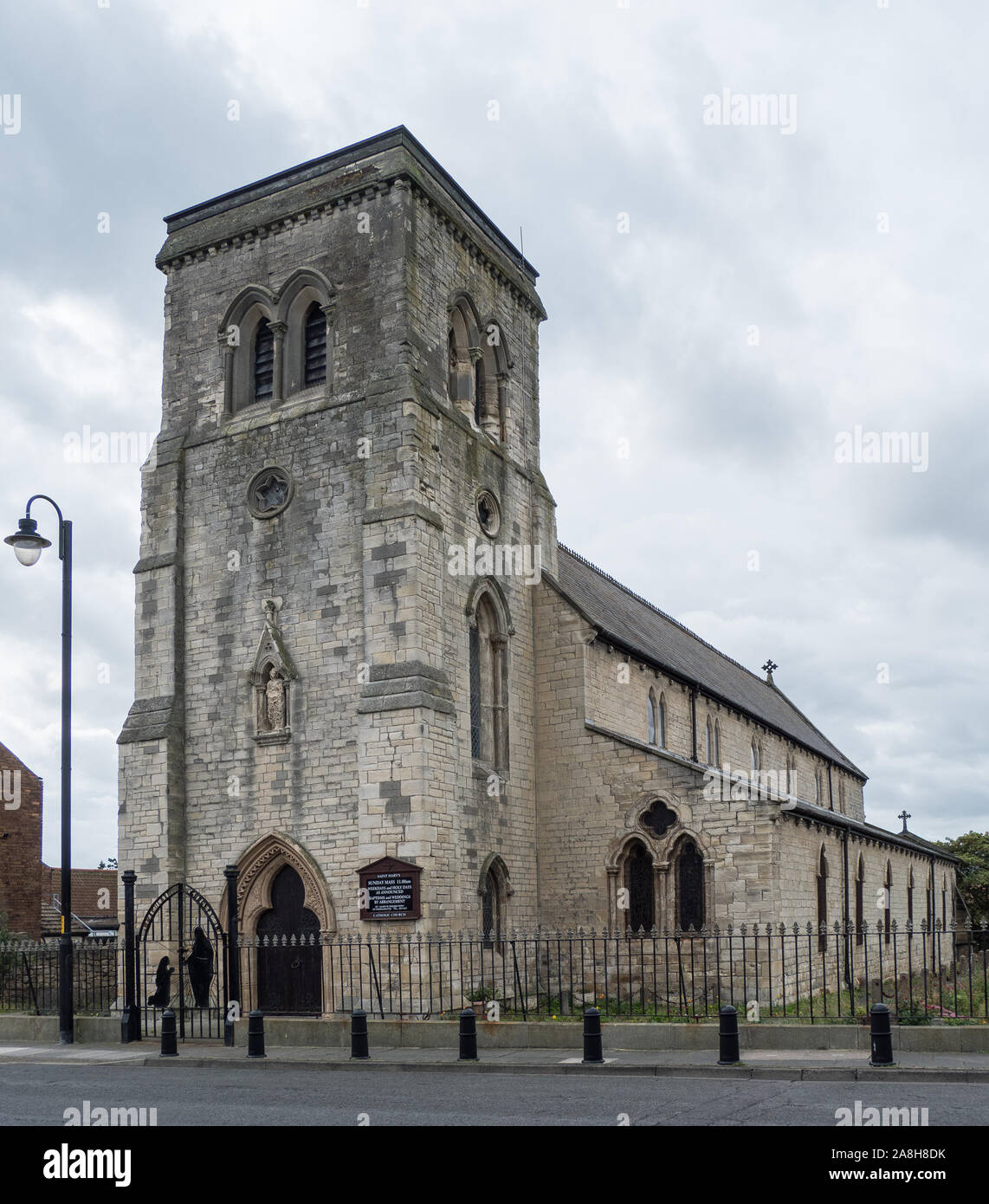 Marias Unbefleckte Empfängnis Katholische Kirche, Vorgewende, Hartlepool, England. Stockfoto